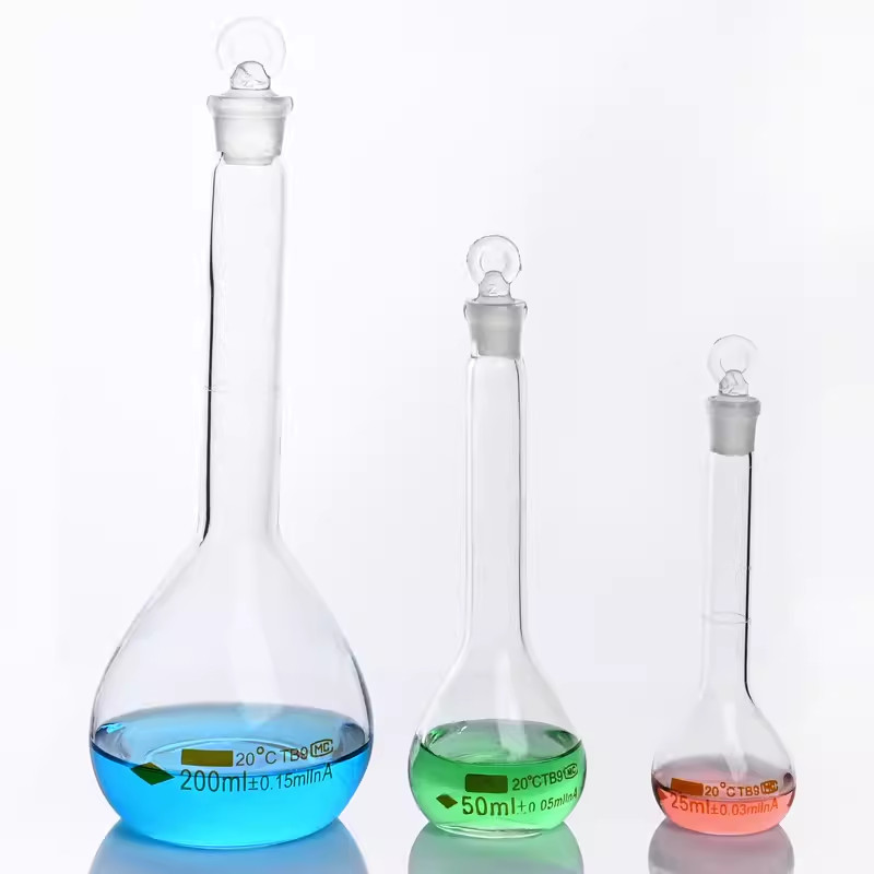 Glass volumetric flask 5ml 10ml 25ml 50ml 100ml 200ml 250ml 500ml ...