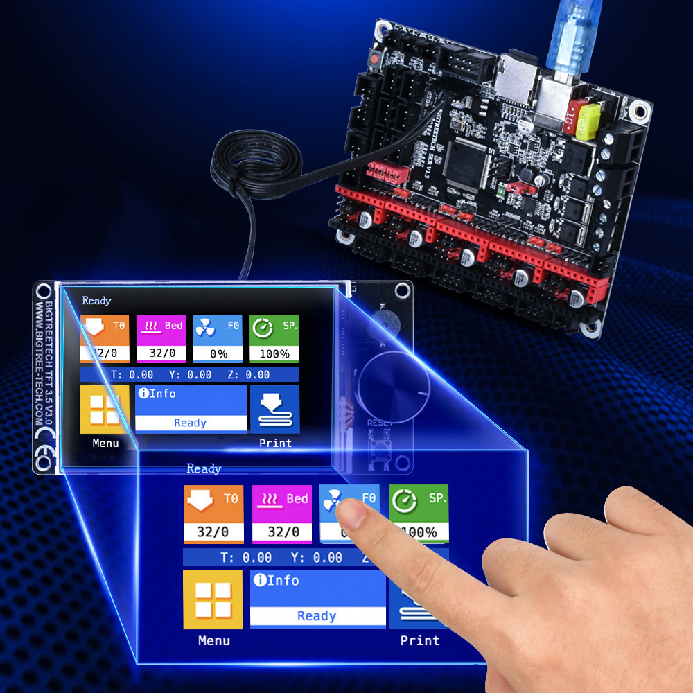 BIGTREETECH TFT35 V3.0 Touch Screen 12864 LCD Mode Or Serial Touch ...