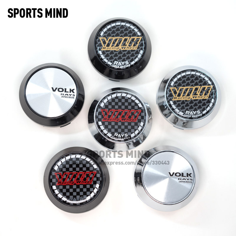 ☂20PCS/lot 60MM Car Wheel Center Hub Caps for VOLK RAYS VOLK Racing ...