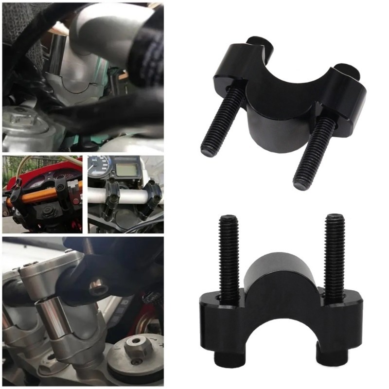 ☈Motorcycle Bars Clamps Handlebar Risers Adapter 28mm 1 1/8\" For