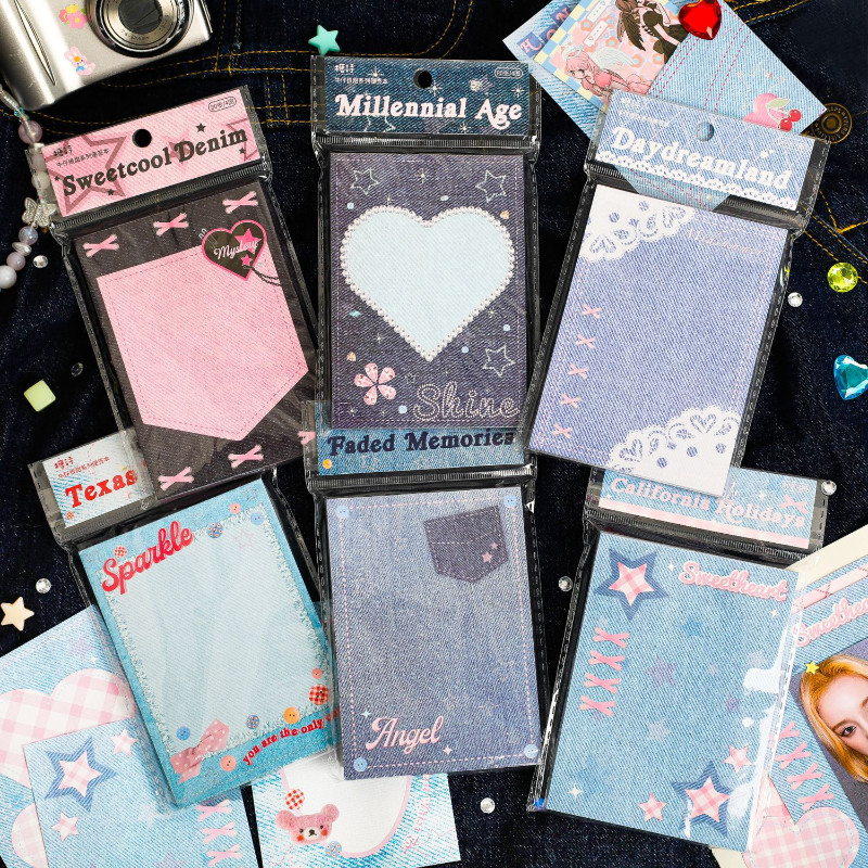 80 Sheet Cute Memo Pad Kawaii Heart Animal Style Sticky Note DIY ...