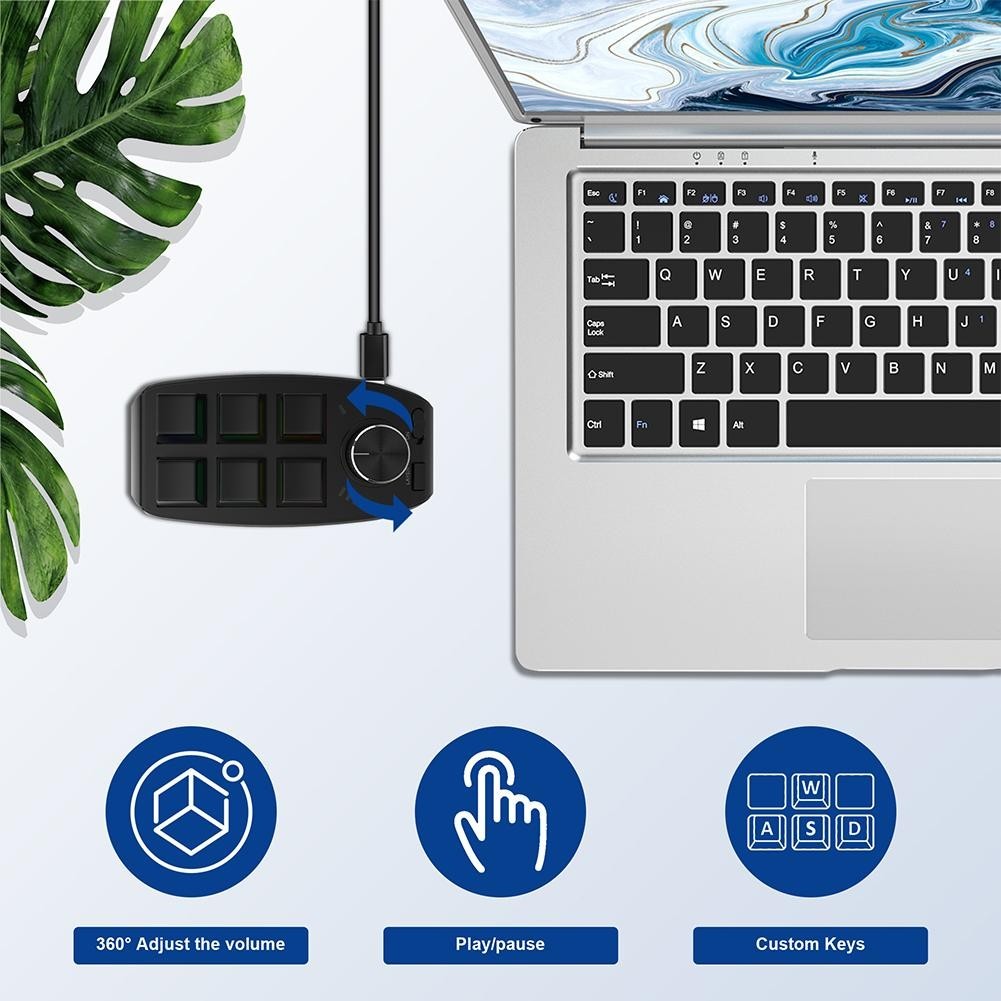 Bluetooth 5.0 Macro Keyboard Programming Custom Keypad Copy Paste ...