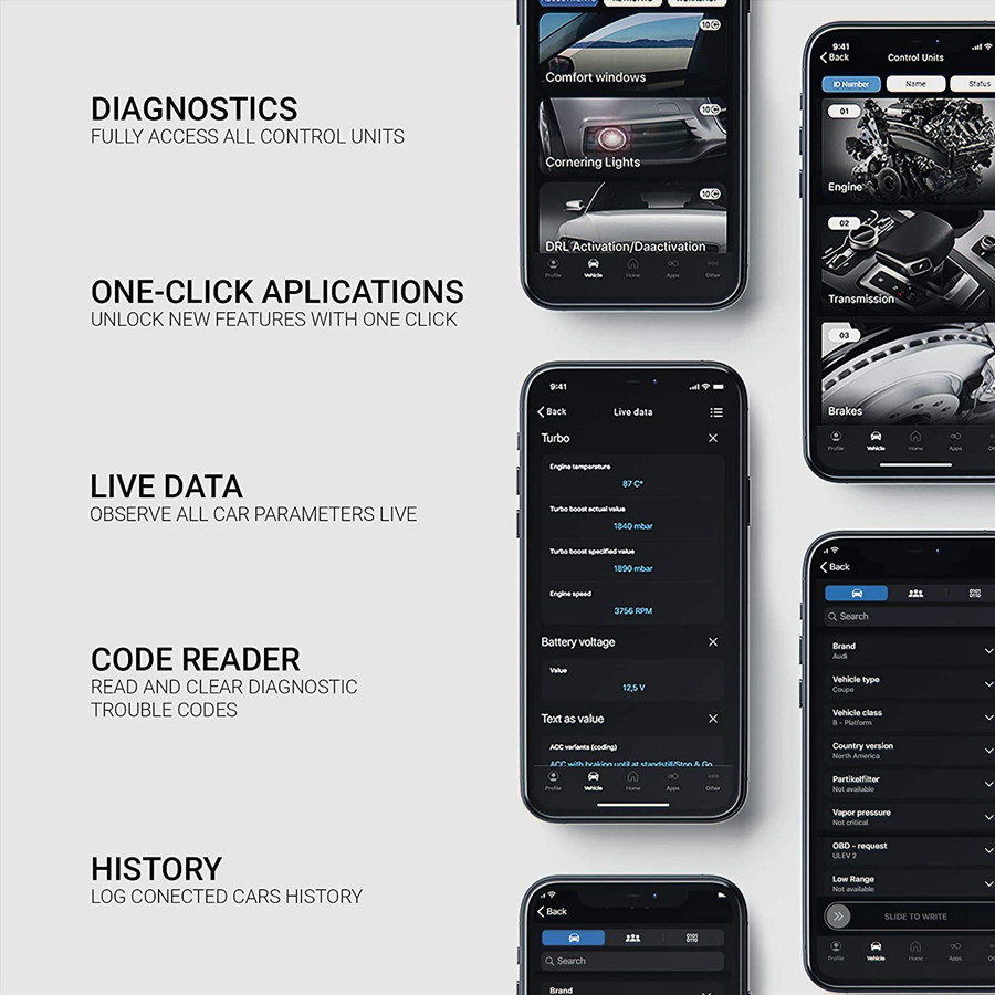 Nextgen OBDeleven Pro/Ultimate OBD2 Scanner Diagnostic Tools Pack ...