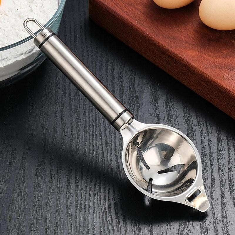 Egg Yoke Separator Stainless Steel Egg Yolk Separation Tool Metal Egg ...