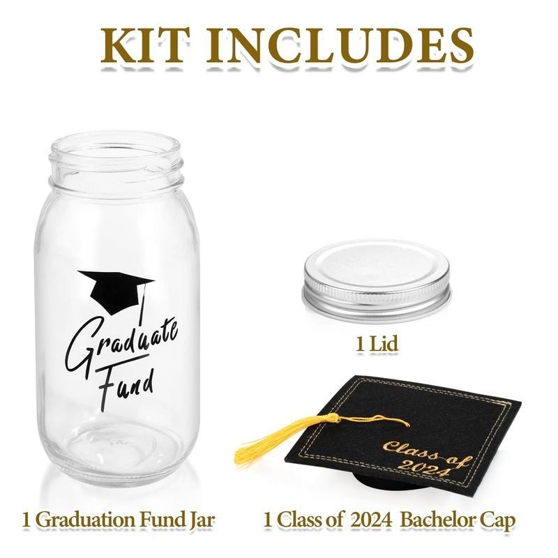 Graduation Money Jar 2024 Graduation DIY Money Container Candy ...