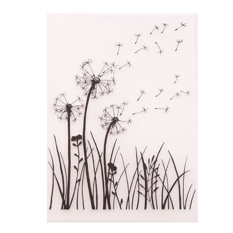 Dandelion Plastic Embossing Folder Template DIY Scrapbook Photo Album ...