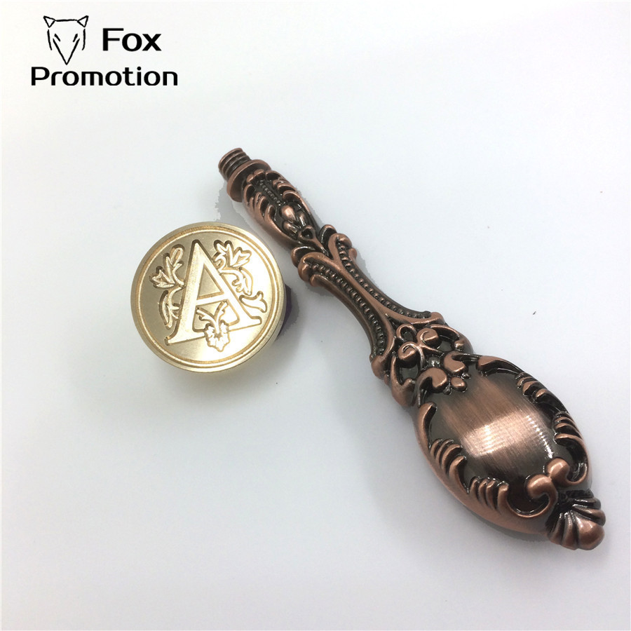 Wax Seal stamp Metal head Curlicue Fancy 26 Letters DIY Scrapbooking ...
