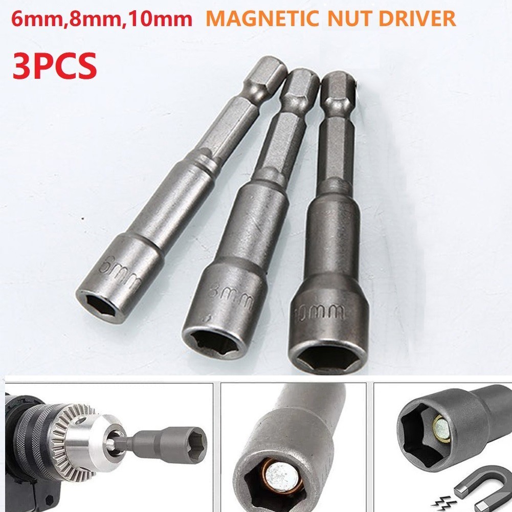 Socket Adapter Driver Socket Bit Set Hex Hex Socket Adapter Magnetic ...