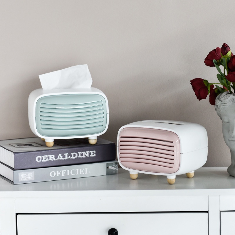 Multifunction Tissue Box Abstract Radio Miniature Model Decoration For ...
