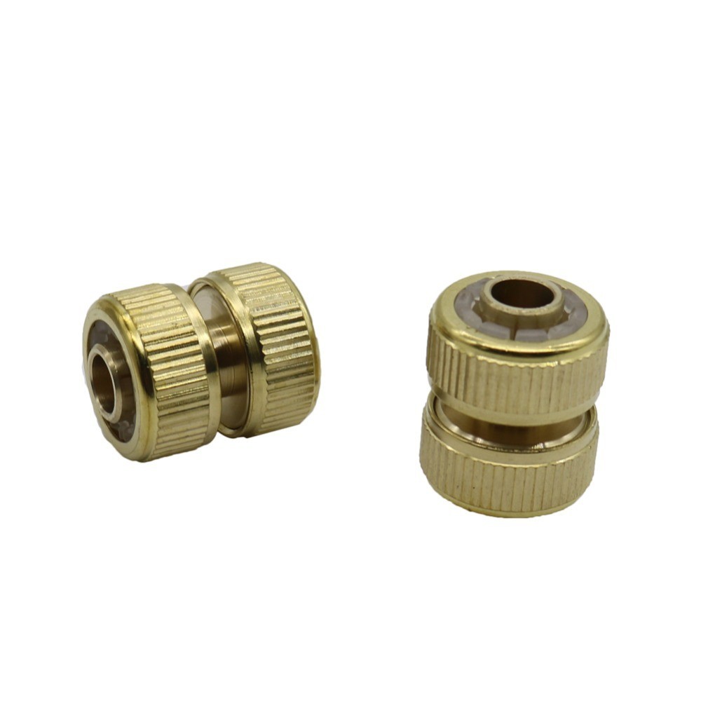 ☞Brass Hose extend connector Pipe Repair Connectors Irrigation Plumbing Car Wash Water Pipe Fitt