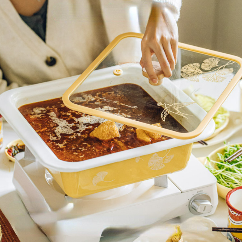 Ginkgo Enamel Hot Pots, Concentrated Energy Heat Conduction Induction ...