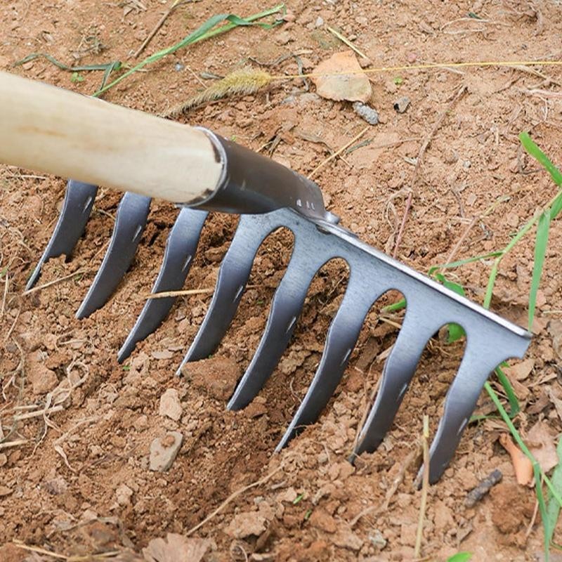 Garden Rake For Gardening Weeding Hoe Rake Farm Tool Grasping Raking ...
