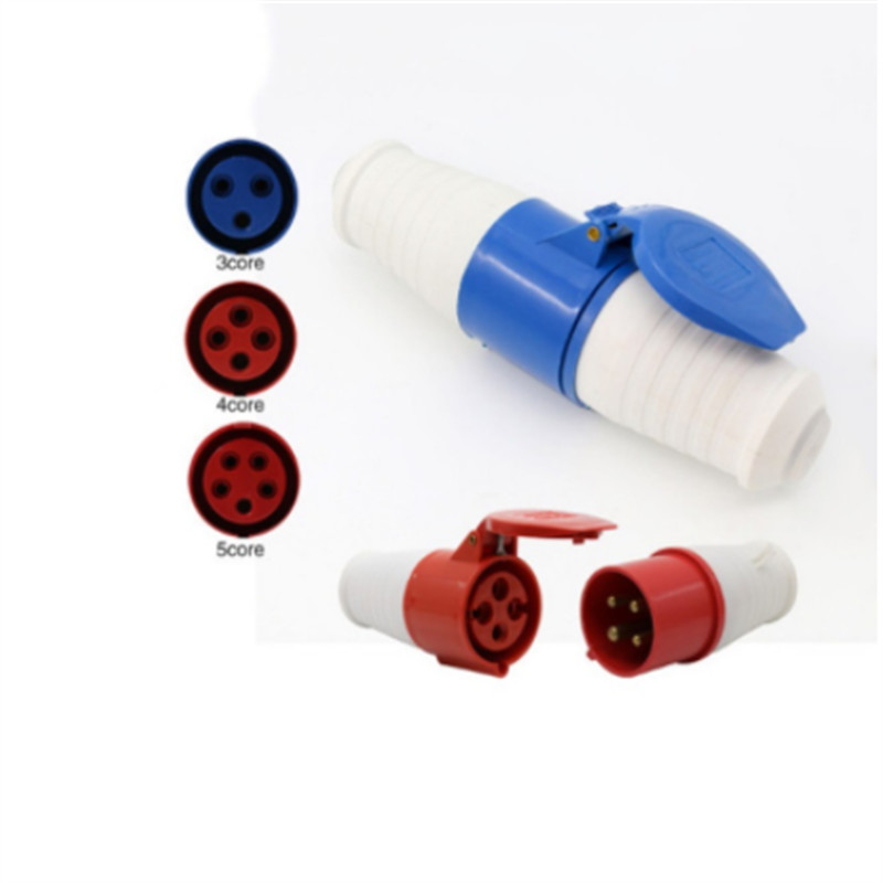 Aviation plug socket industrial waterproof connector 3 core 4 core 5 ...