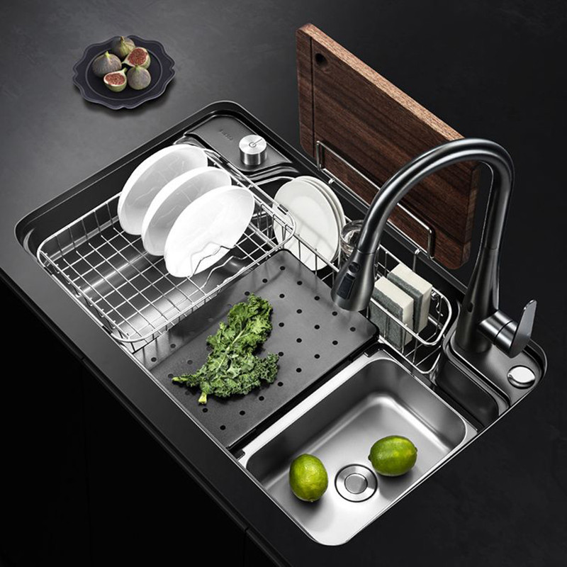 Kitchen Sink 304 Stainless Steel Large Single Slot Wash Basin ...