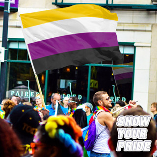 ☃3x5ft Non-Binary Pride Flag NB Pride Genderqueer Flag Pride Month ...