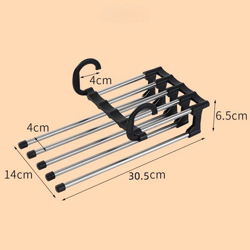 New Folding Pants Storage Hanger Pant Rack Hanger Clothes Organizer ...