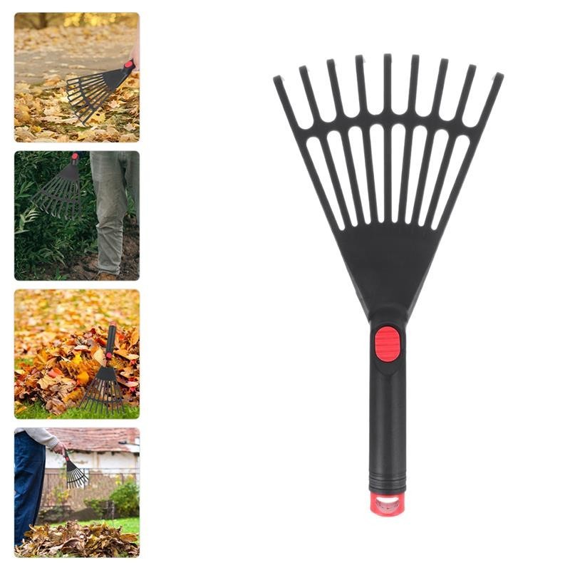 Leaf Plastic Rake Gardening Rake Tool Garden Rake With Handle Withered ...