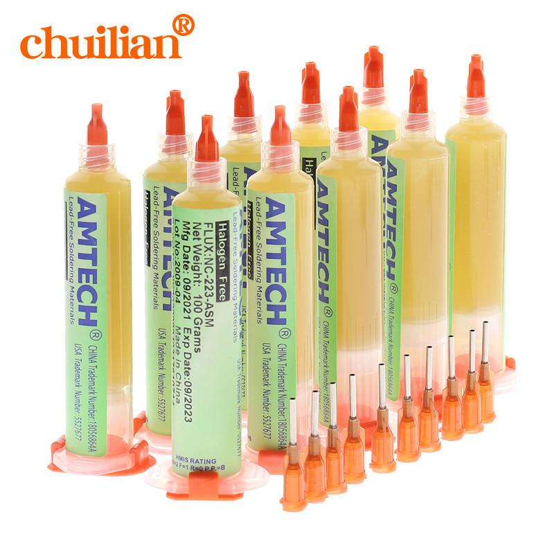♥AMTECH NC-223-ASM 10cc BGA Flux PCB Flux Paste No-Clean Solder / SMD ...