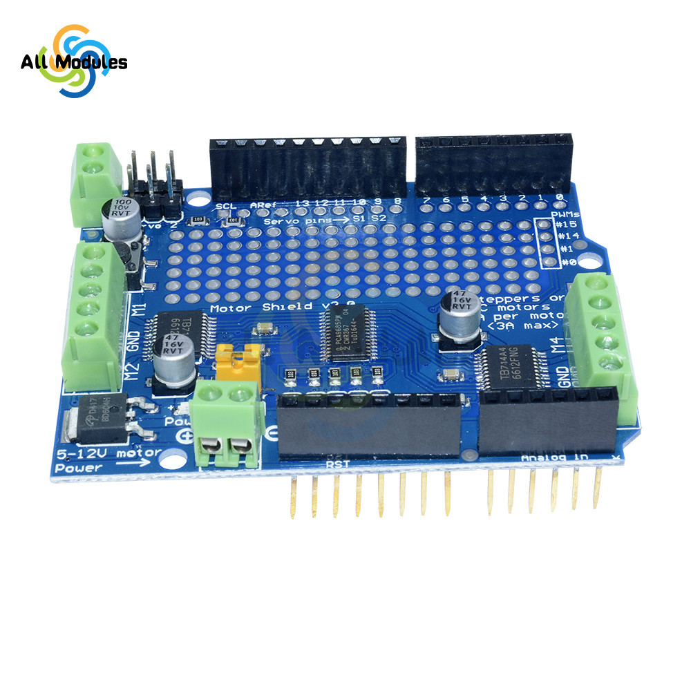 IIC I2C TB6612 Mosfet Stepper Motor PCA9685 PWM Servo Driver Shield V2 ...
