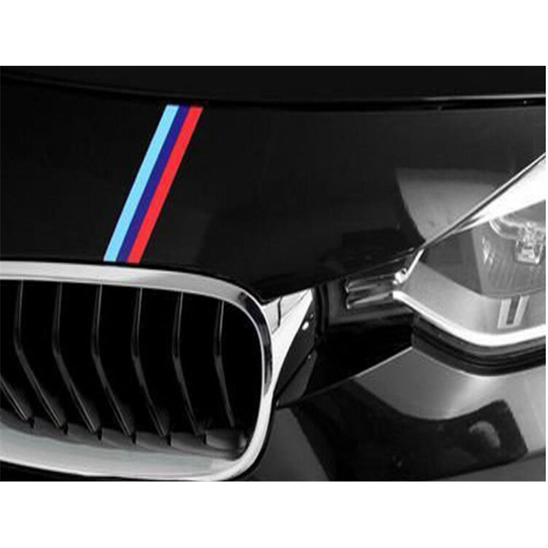 22CM*0.5CM 3pcs Per Set PVC front Grill Stripes decals M power sport ...