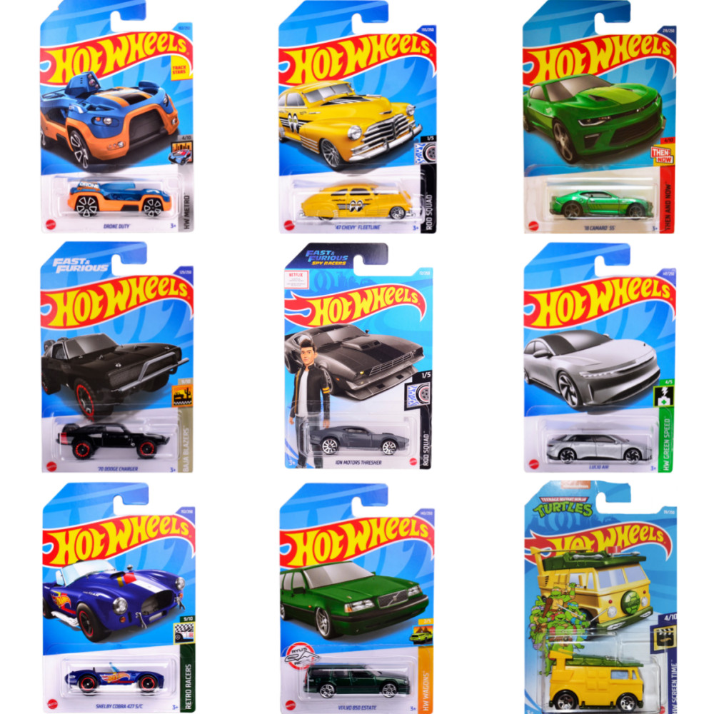 Hot Wheels Main Line 1:64 - Scegli Il Tuo Modello! Lamborghini, Batman, Bugatti, Ford Mustang