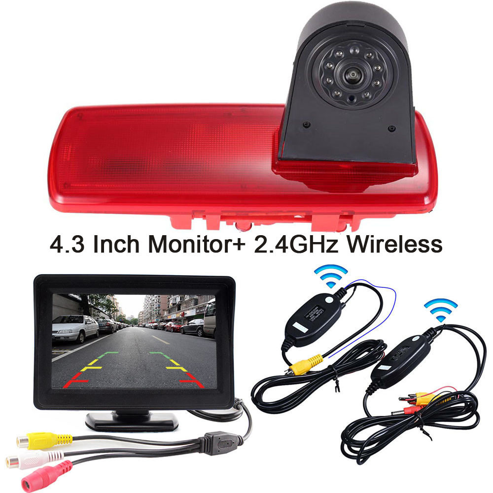 ≈7 Inch Monitor + Wireless Brake light rear view back camera for Fita ...