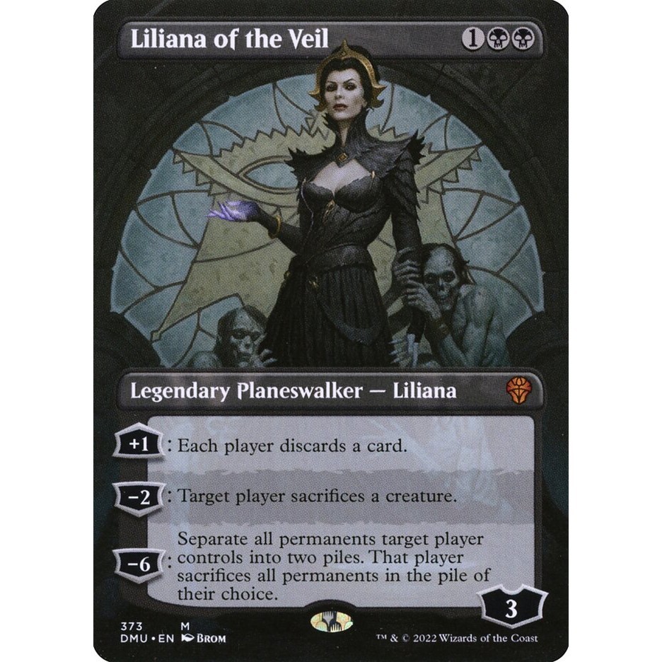 MTG Proxy Card - Liliana of the Veil (Borderless) | Dominaria United (DMU) | Shopee Philippines