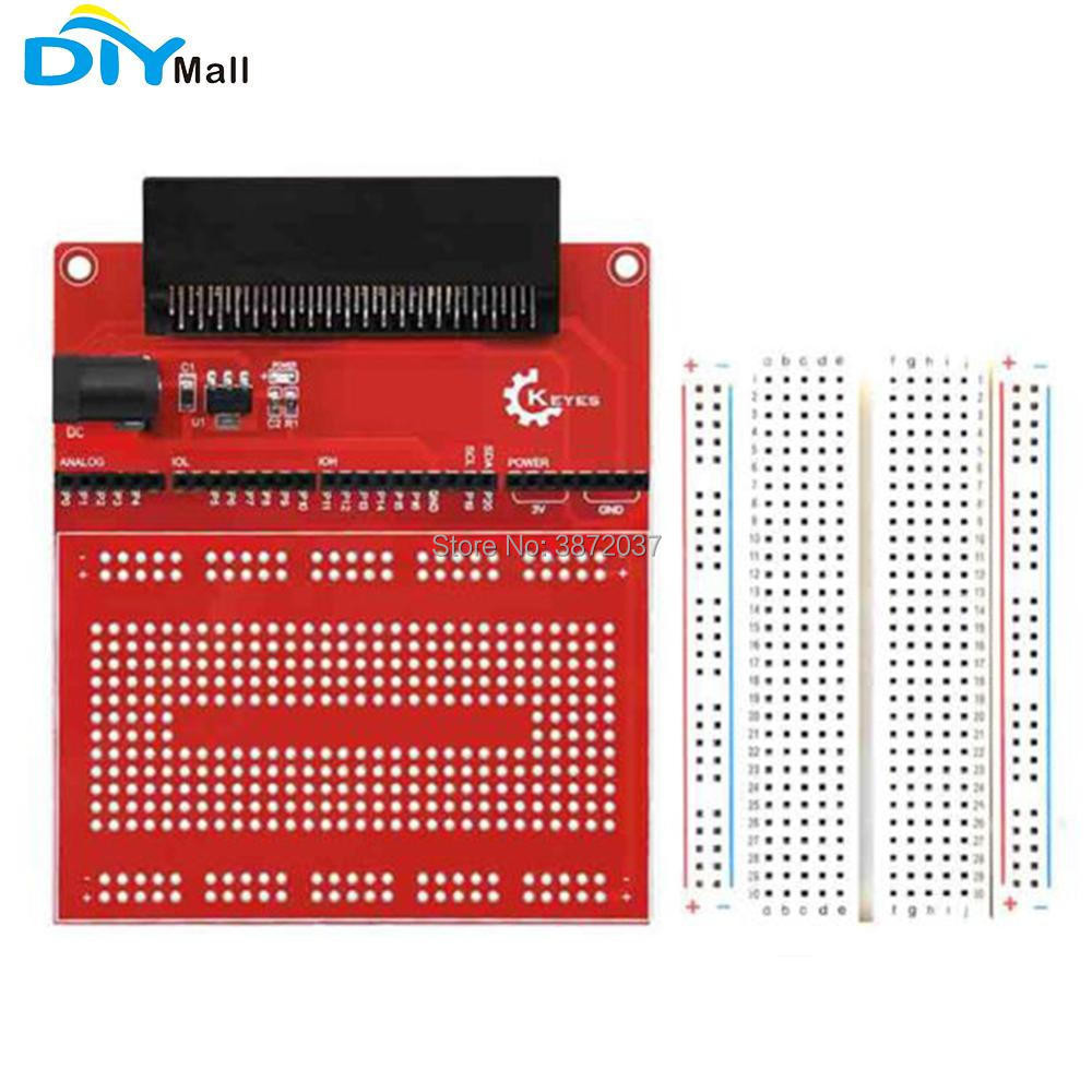 DIYmall AMS1117 Chip Prototype Extension Board V2 with Breadboard eco ...