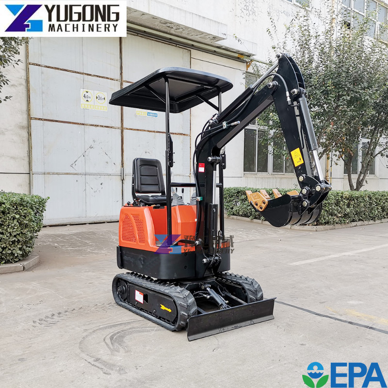 Chinese Mini Excavator Small Digger Crawler Excavator 1 Ton 2 Ton New ...