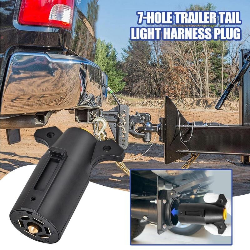 7 Pin Trailer Plug For Trailer Reverse Lights Towing Wiring Harness ...