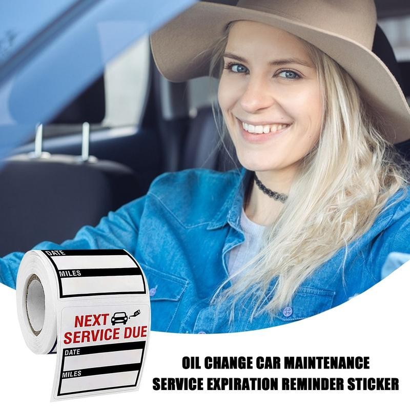 Car 150 Pcs Oil Change Window Stickers Maintenance Service Reminder ...