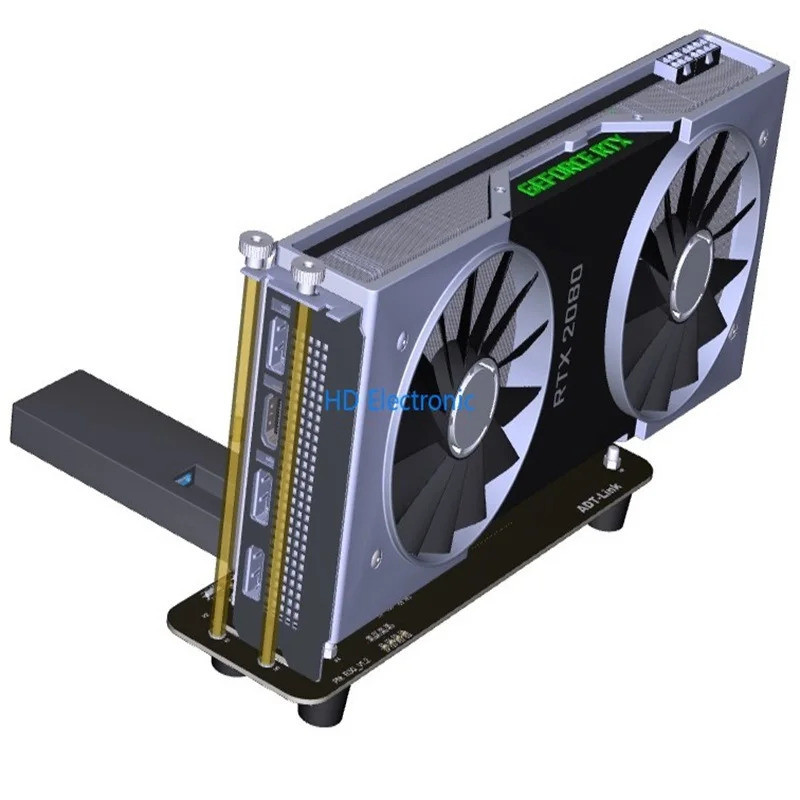 Graphics card external PCIe x16 Thunderbolt 3 PCI-e 16x TB3 extension ...