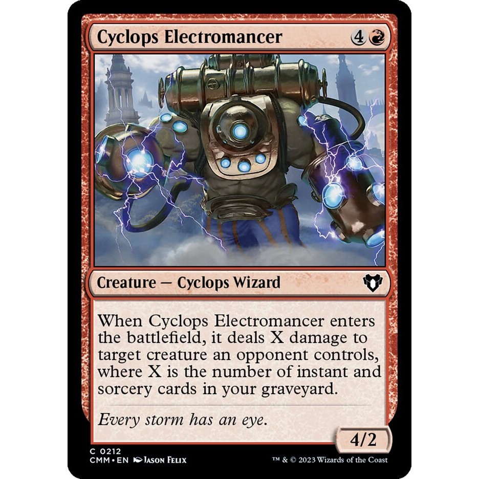 Cyclops Electromancer Commander Masters CMM MTG Magic the Gathering ...