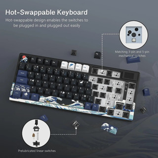 Womier S K Gamer Keyboard With Color Oled Display Mechanical Gaming Keyboard Hot Swappable