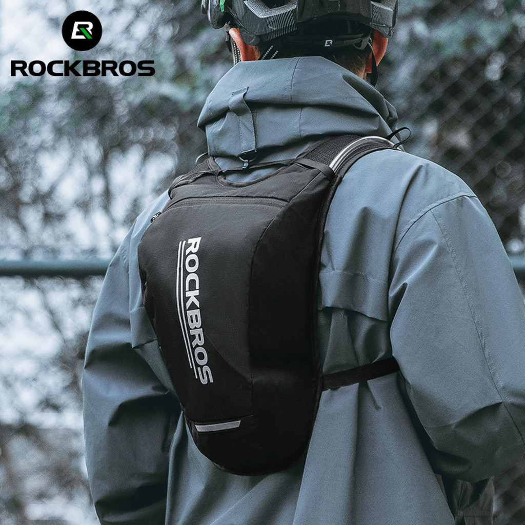 ROCKBROS Portable Hydration Backpack 2L Big Capacity Reflective MTB ...