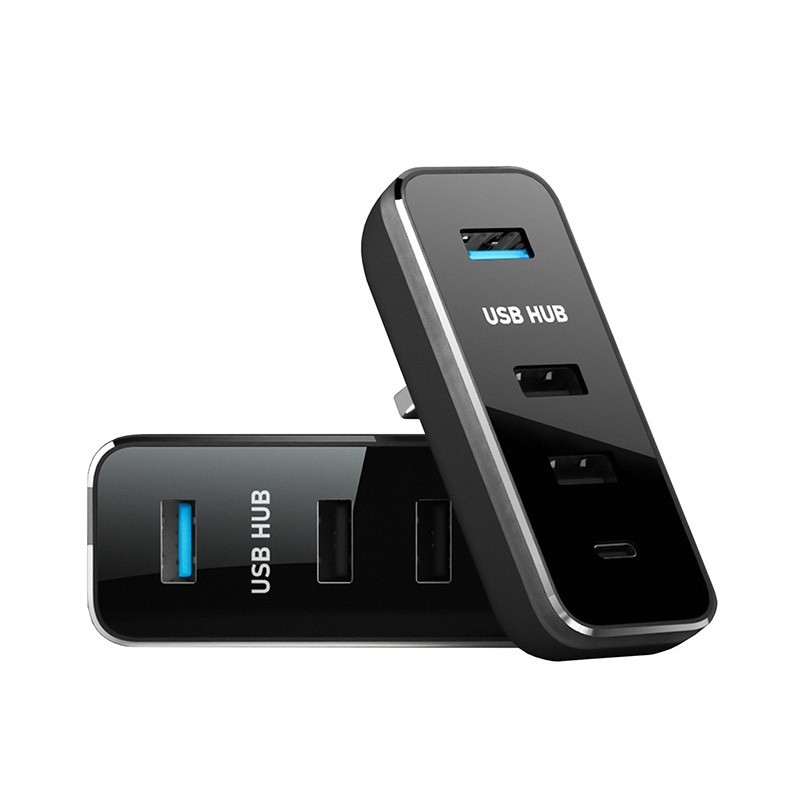 ️1 Piece USB Hub 4 In 1 Docking Station Glove Box Splitter Extension ...