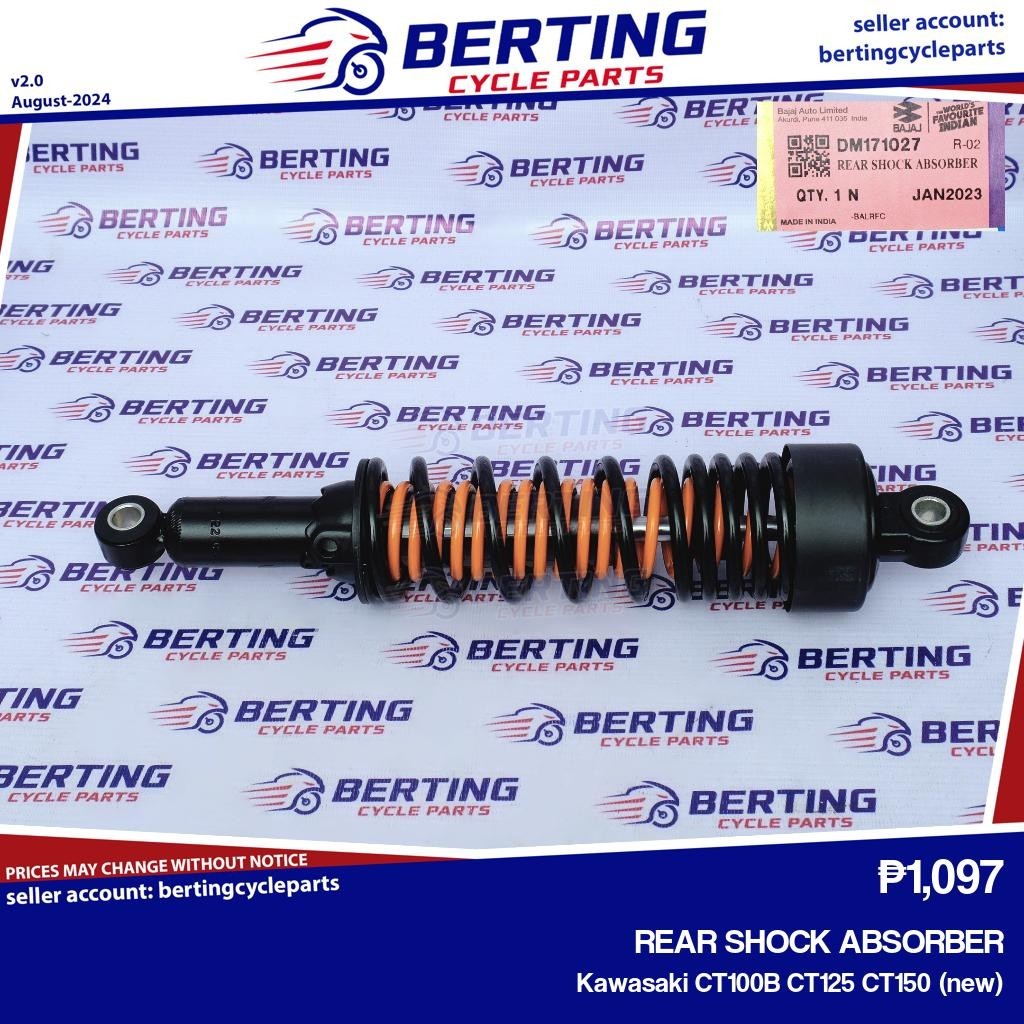 1PC REAR SHOCK ABSORBER Kawasaki CT100B CT125 CT150 (new) Genuine ...