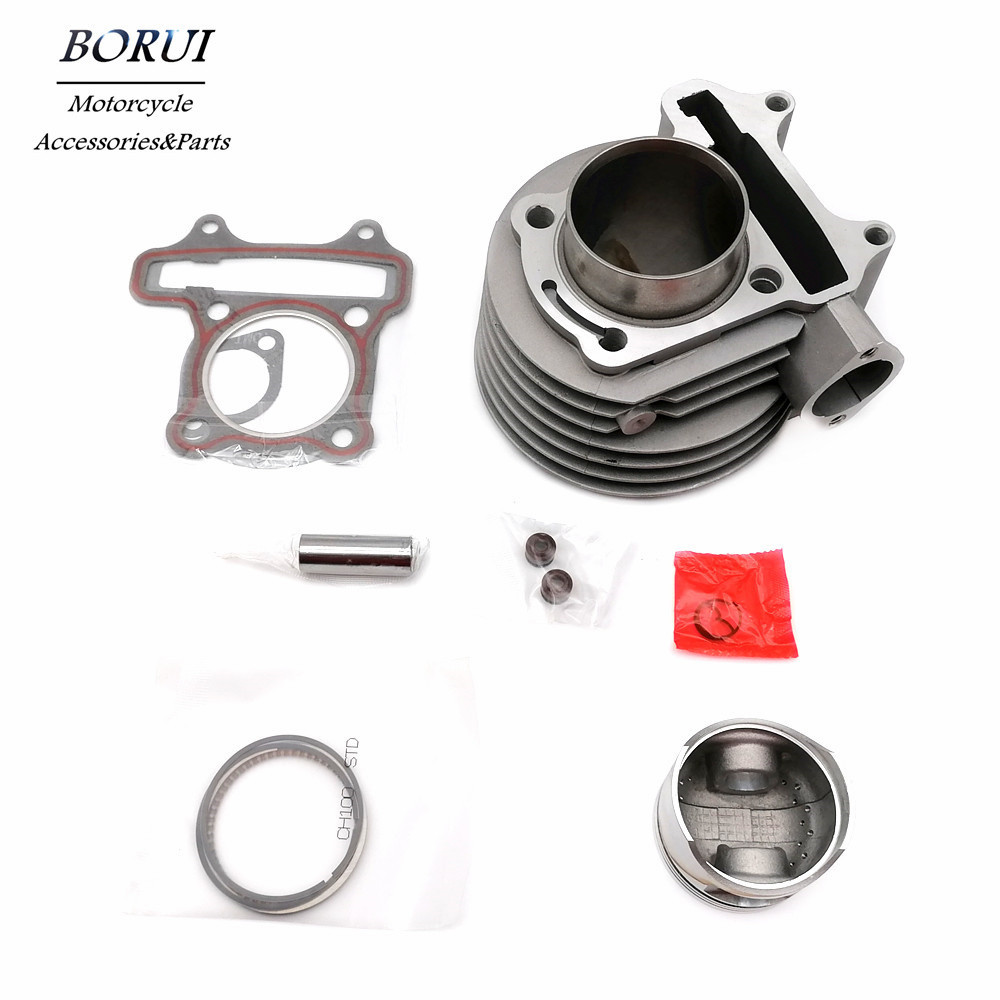 ☇Motorcycle Performance Parts 50mm Engine Cylinder Kit Piston Ring Set ...