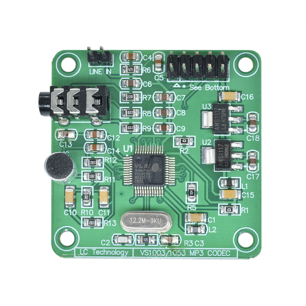 VS1053 MP3 decoding module microphone head STM32 microcontroller ...