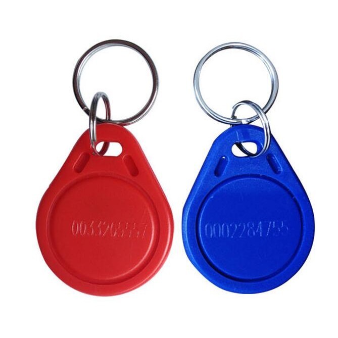 100 pcs/lot) 125Khz Proximity EM4100 RFID Key Tags Keyfob EM ID Cards ...
