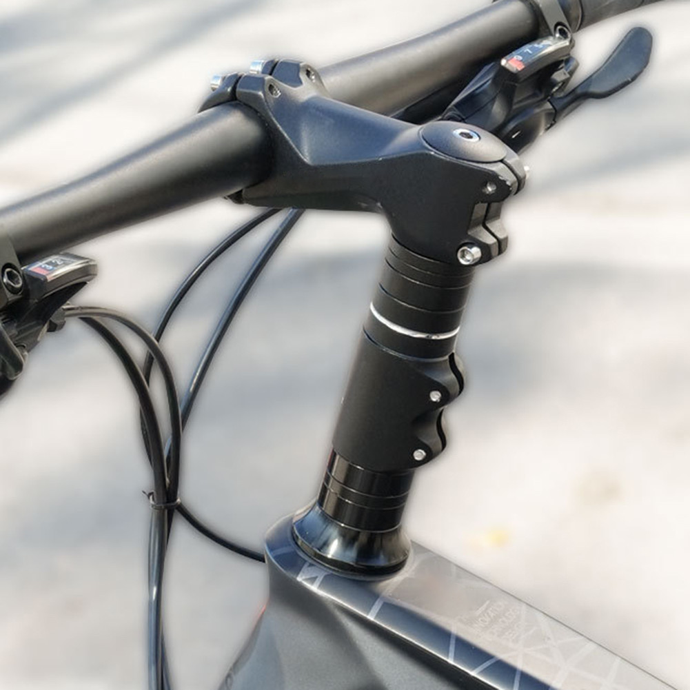 Bike Stem Riser Bicycle Handlebar Invisible Metal Raiser Handlebar ...