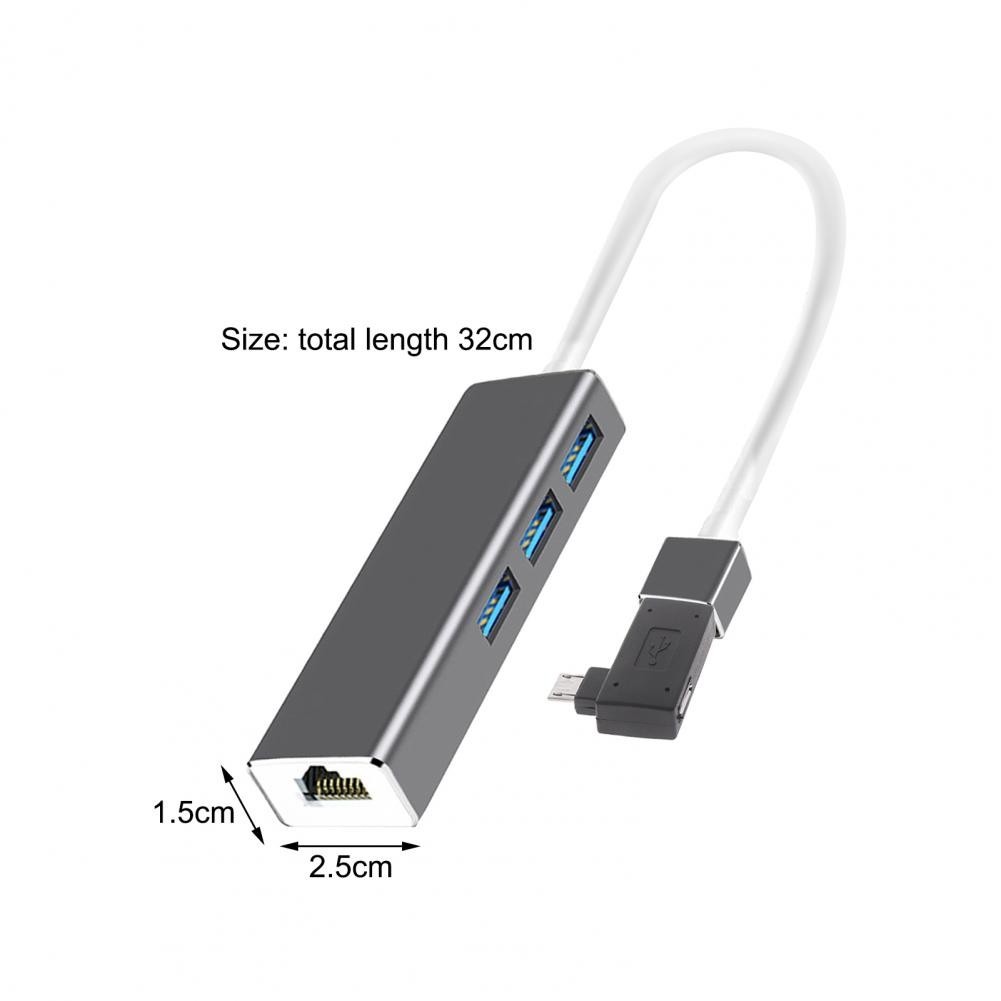 Wide Compatibility Lightweight Micro USB to RJ45 LAN Converter with OTG ...