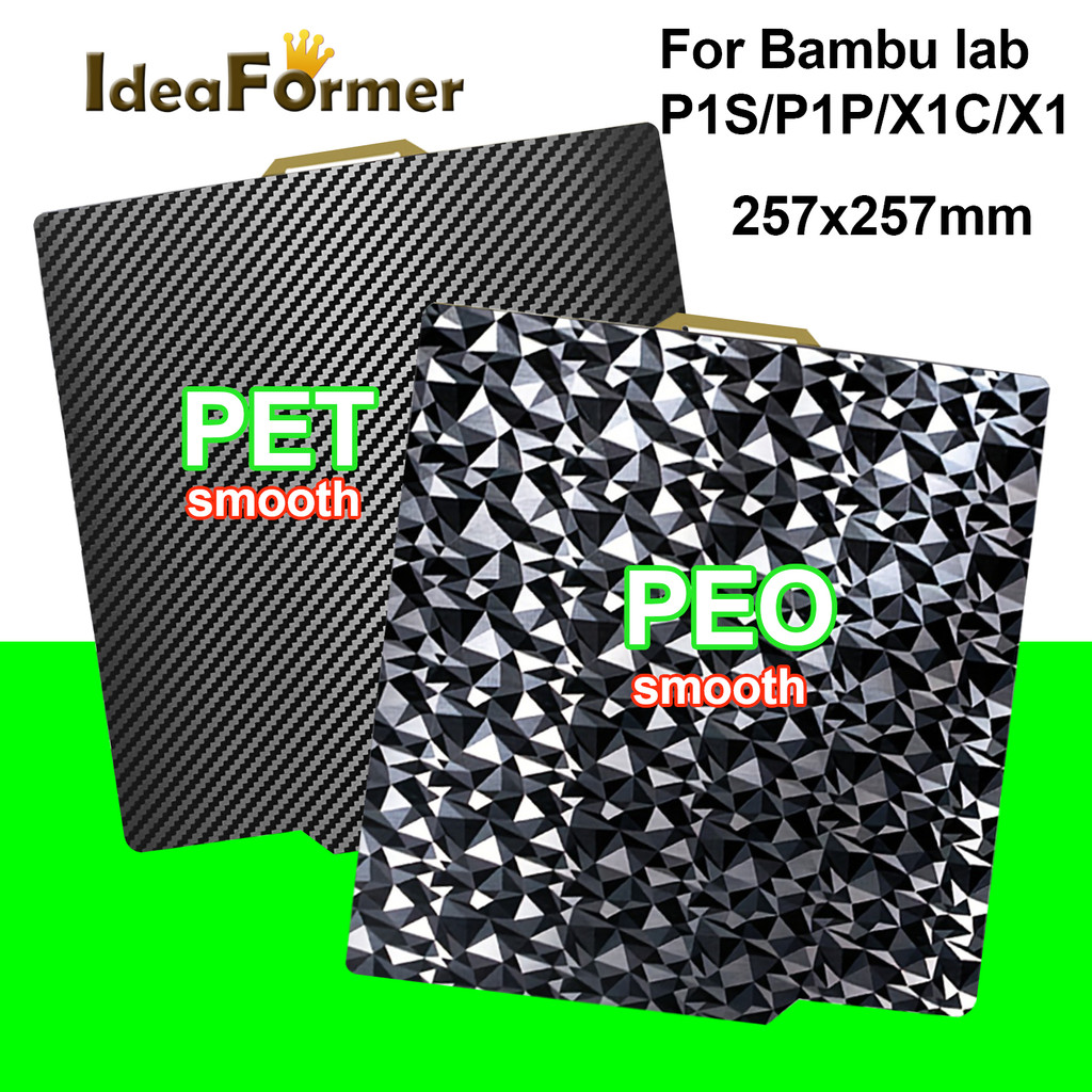 peo pet Double Sided Spring Steel Sheet PET PEO Build Plate For Bambu