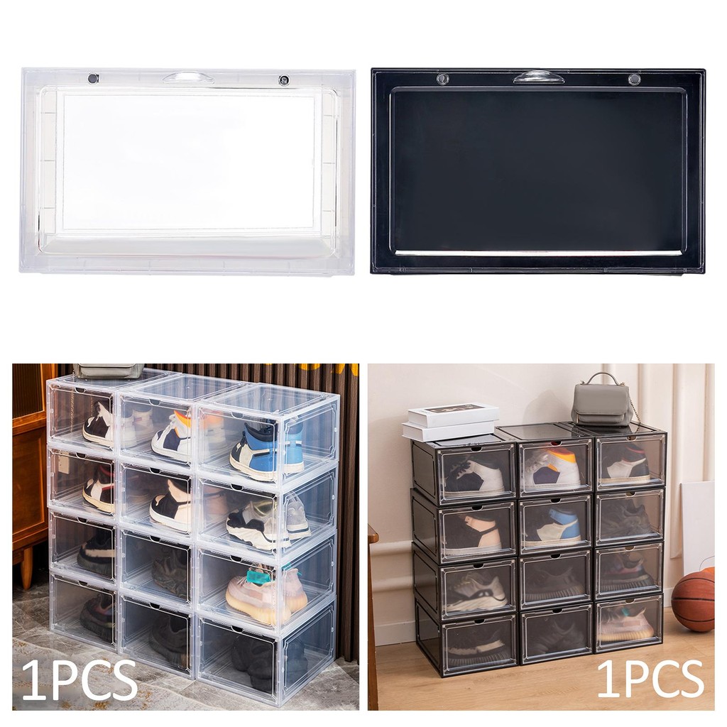 Shoe Container Multifunctional Shoes Organizer Display Bins Shoes ...