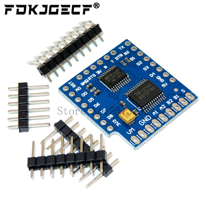 ┲Motor Shield For WeMos D1 Mini TB6612FNG Wemos I2C Dual Motor Driver ...