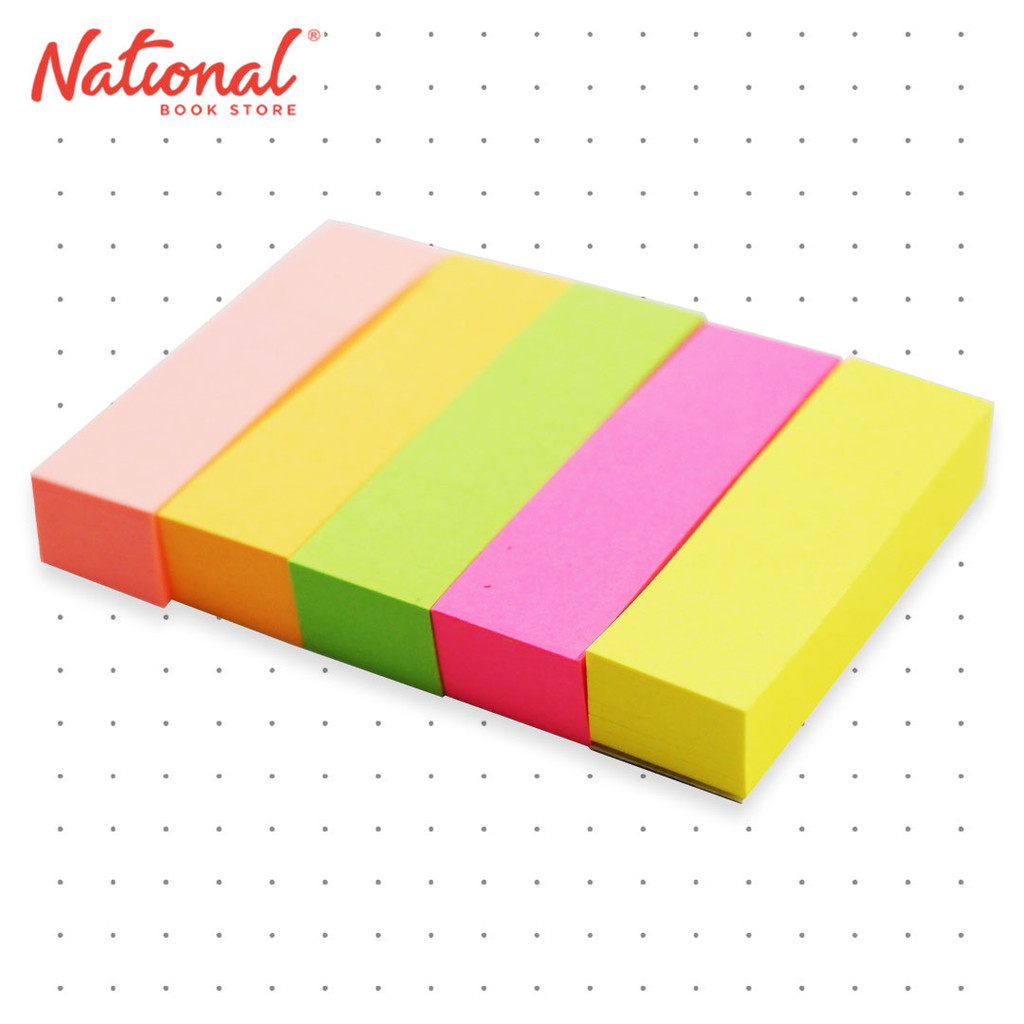 Best Buy Sticky Notes 15x50mm 5 Pads, Neon (assorted colors) - School ...