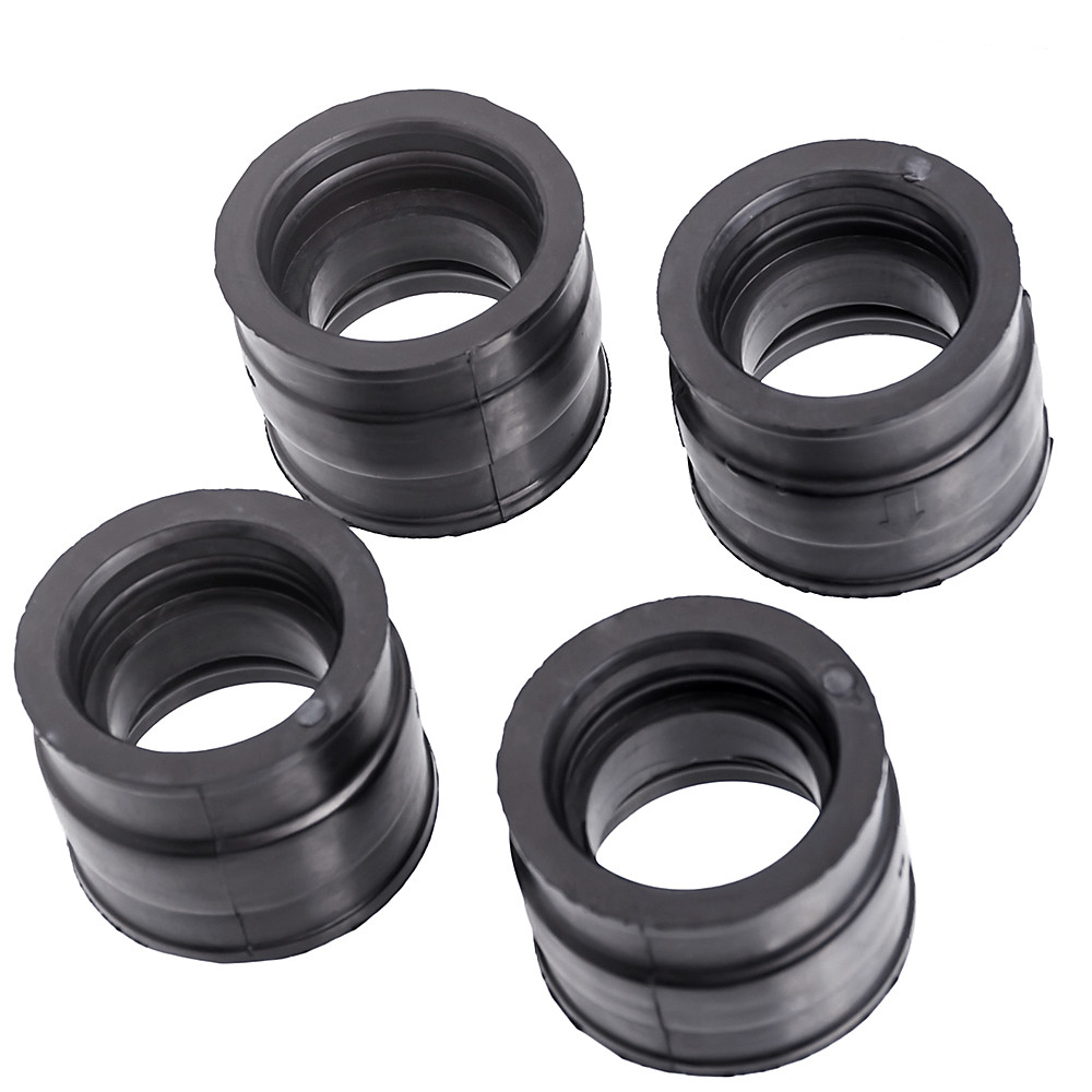 Motorcycle Carburetor Boot Clamps Rubber Carb Intake Manifold Flange