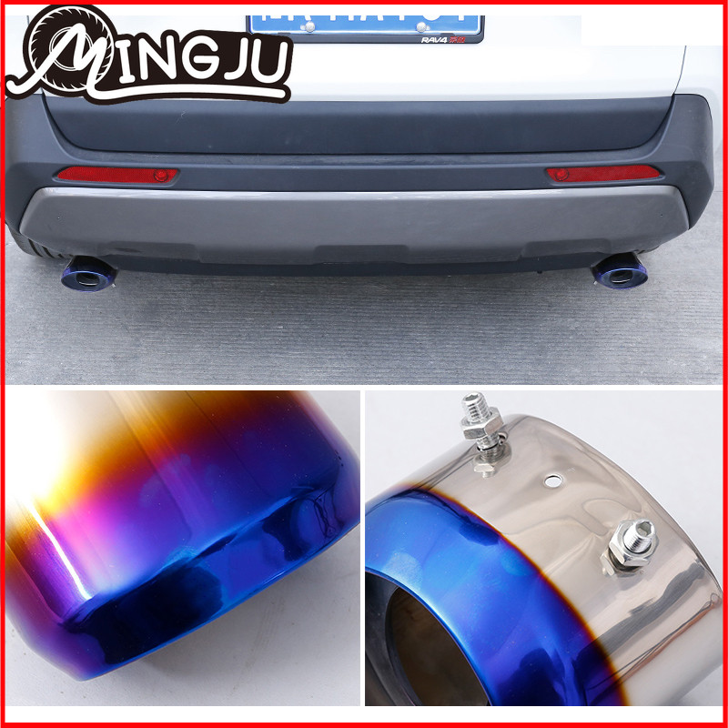 Stainless Car Tail Pipes Exhaust Silencer Frame Cover Muffler ...