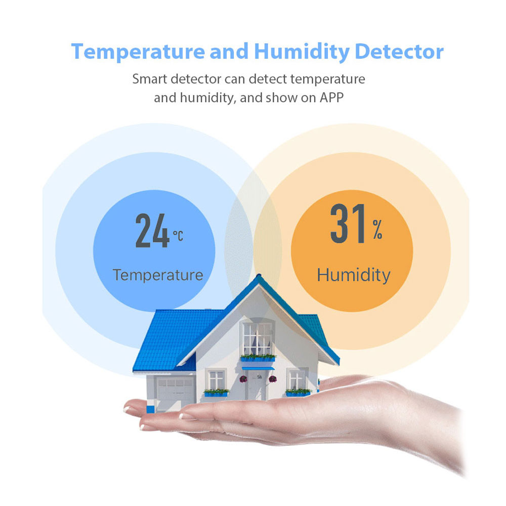 Tuya Zigbee Temperature Humidity Sensor Battery Powered High Accuracy T ...