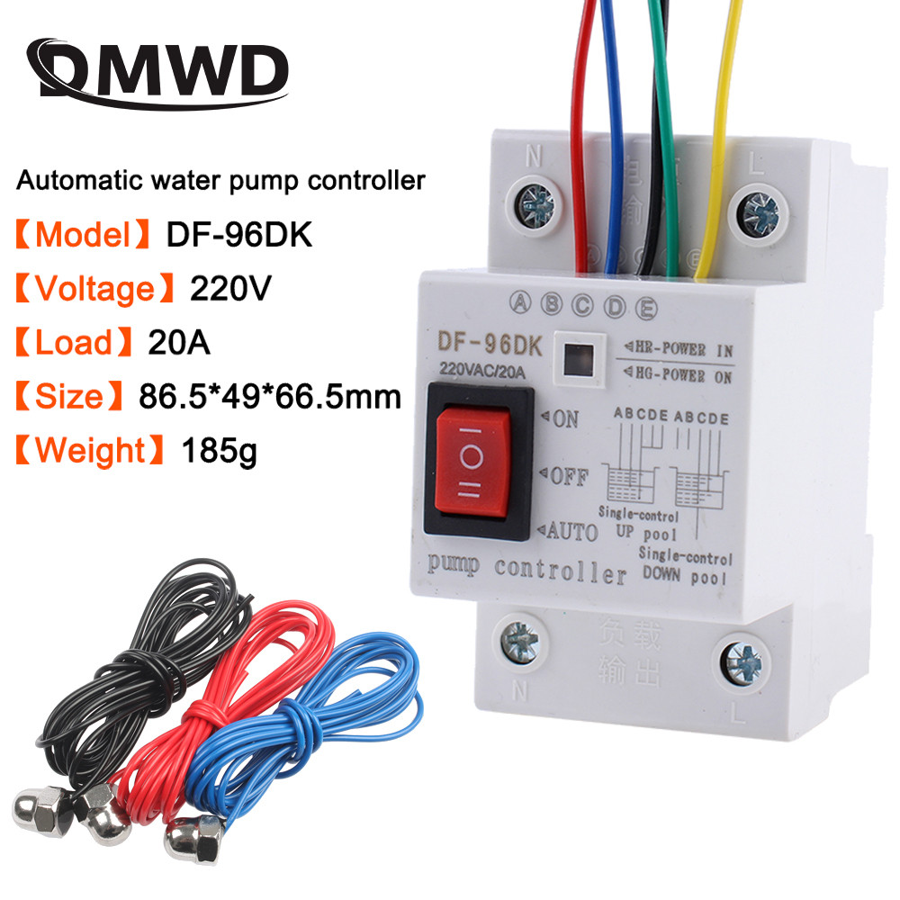 DF96ED Automatic Water Level Controller Switch 20A 220V Water tank ...